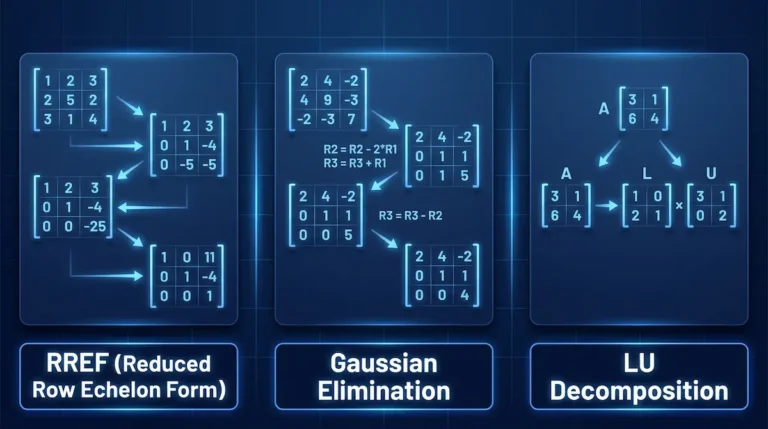 RREF vs Gaussian Elimination Which to Use & When